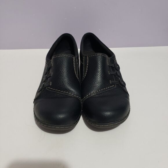 Clark's Black Pebbled Leather Women's Shoes Sz 10 M - Picture 4 of 8